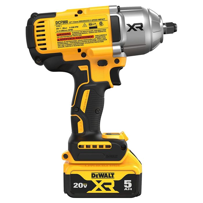 DeWalt DCF900P2 1/2" 20V Max XR Cordless High Torque Impact Wrench with Hog Ring Anvil