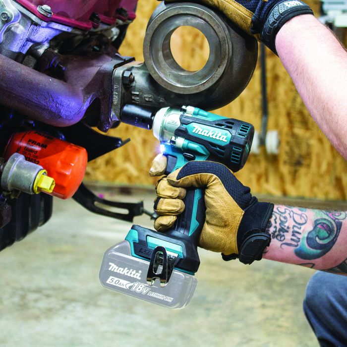 Makita XWT15Z LXT 1/2" 18V Cordless 4‑Speed Square Drive Impact Wrench with Detent Anvil, Bare Tool