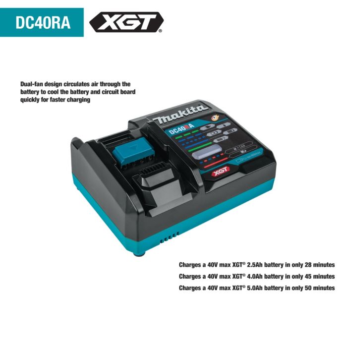 Makita GWT02D, 40V Max XGT 1/2" Impact Wrench Kit w/Friction Ring Anvil