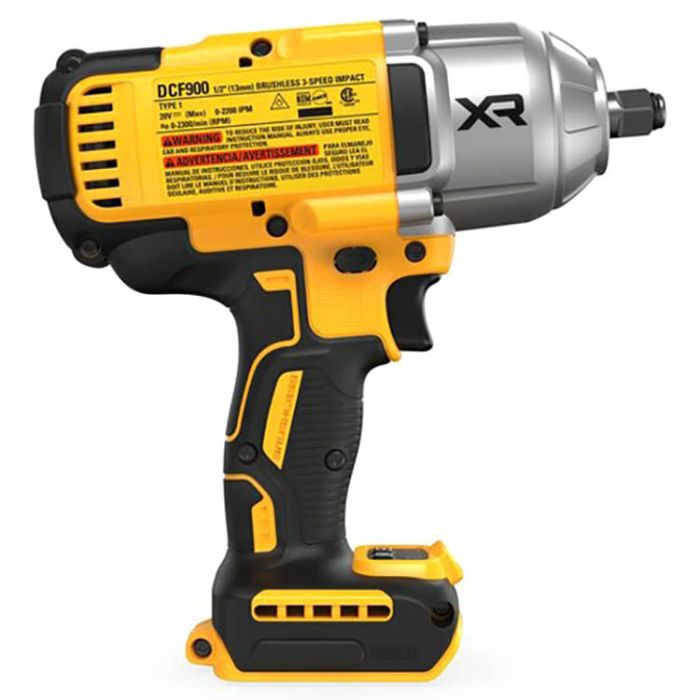 DeWalt DCF900B 20V Max XR 1/2" High Torque Impact Wrench with Hog Ring Anvil, Bare Tool