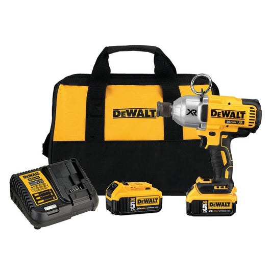 DeWalt DCF898P2  XR 7/16" 20V Max 5 Ah High Torque Impact Wrench Kit with Quick Release Chuck