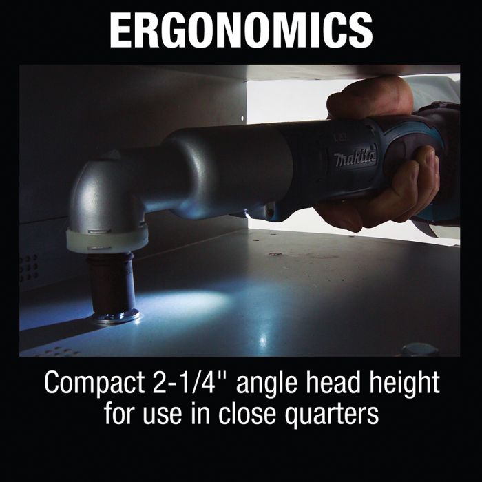 Makita XLT02Z LXT 3/8" 18V Cordless Square Drive Angle Impact Wrench, Bare Tool