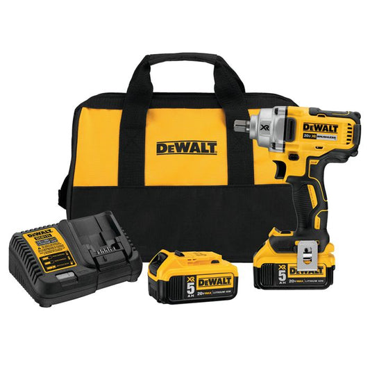 DeWalt DCF894P2 XR 1/2" 20V Max Cordless Mid-Range Impact Wrench Kit with Detent Pin Anvil