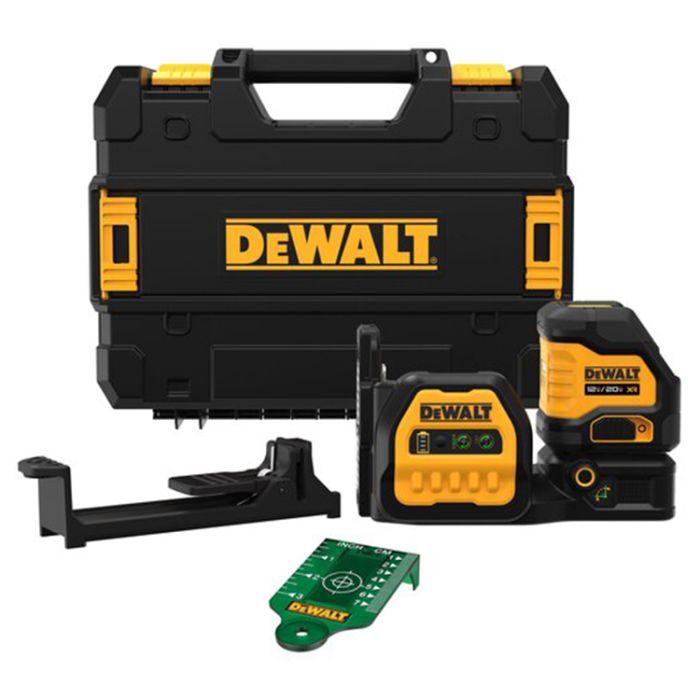 DeWalt DCLE34020GB XR 20V Max Cordless Green Cross Line Laser, Bare Tool