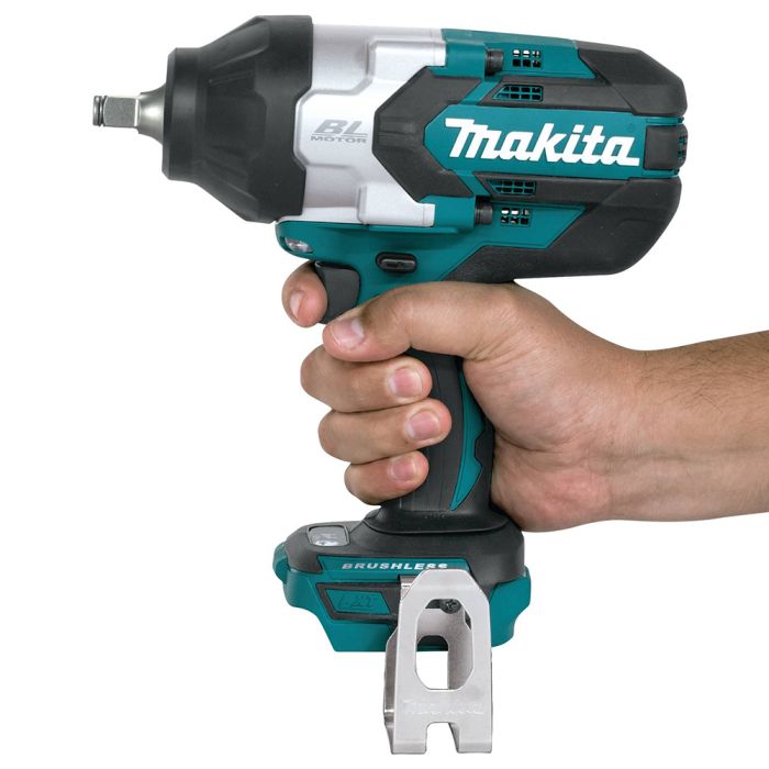 Makita XWT08T 1/2" Cordless Square Drive Impact Wrench Kit with Friction Ring Anvil 5.0 Ah Battery
